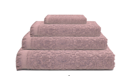 LL TL SERVIETTE NEPTUNO 30X50 ROSE CLAIRE 100% COTON