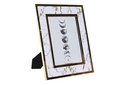 DECO MF-199700 CADRE PHOTO 15X20 PU INOX 28,5X1X23,5 MARBRE BLANC