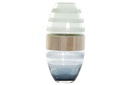 DECO JV-174996 VASE VERRE BOIS 18X18X36 BLEU MARINE
