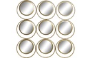 DECO ES-186360 DECORATION MURALE METAL MIROIR 60X2X60 DORE
