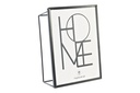 DECO MF-199691 CADRE PHOTO 15X20 METAL VERRE 15,5X6X20,5 NOIR