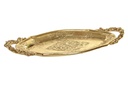 DECO BD-190275 PLATEAU RESINE 42,3X18X4,8 DORE