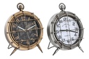 DECO RE-196351 HORLOGE POSER FER VERRE 22X17X29 2 MOD.