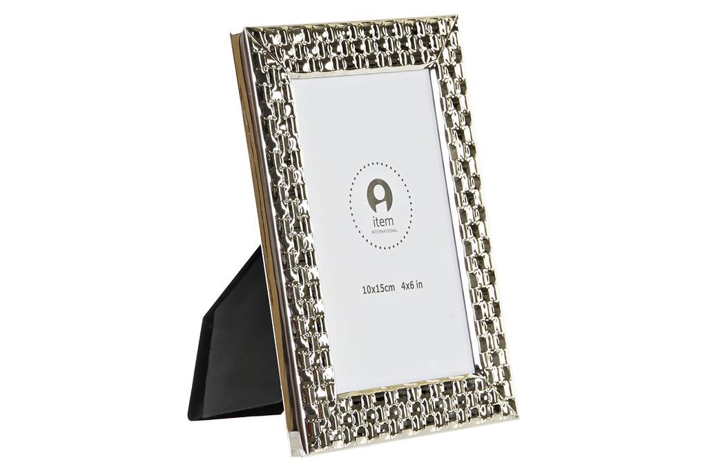 DECO MF-199364 CADRE PHOTO 10X15 METAL 13,5X2X18,5 ARGENTE