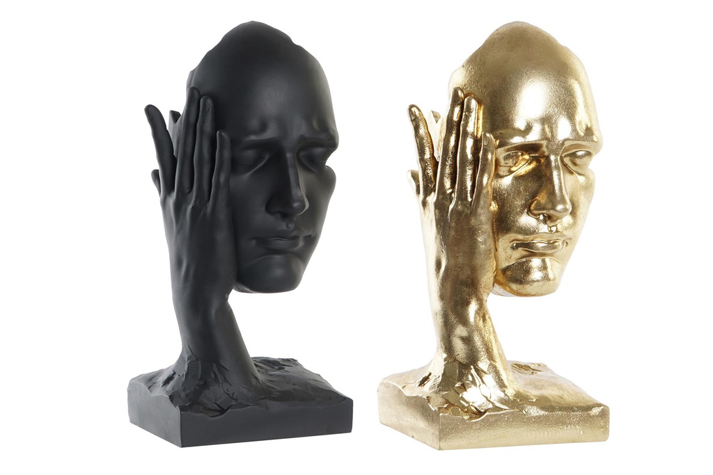 DECO FD-199105 FIGURE RESINE 13,5X13,5X29,5 VISAGE ABSTRAC 2 MOD.