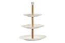 DECO PC-193599 COUPE FRUITS PORCELAINE 25,5X25,5X32,5 3EST,