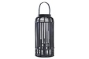 DECO PV-197147 BOUGEOIR BAMBOU VERRE 24X24X51 NOIR