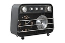 DECO RE-198987 HORLOGE POSER FER 26X9,5X20 RADIO NOIR
