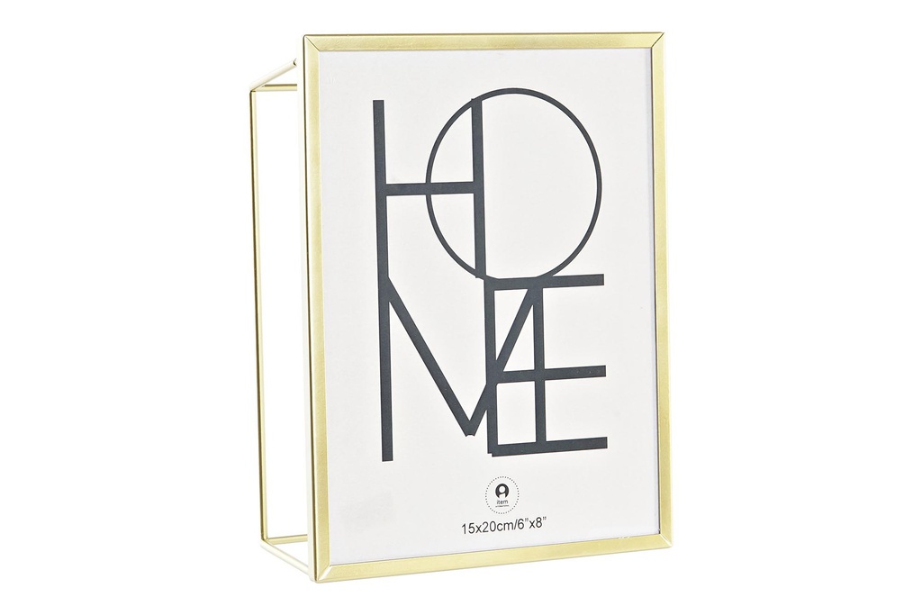 DECO MF-199692 CADRE PHOTO 15X20 METAL VERRE 15,5X6X20,5 DORE
