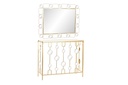 DECO MB-194508 CONSOLE SET 2 METAL MIROIR 92X32X78 MAT DORE
