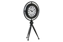 DECO RE-180349 HORLOGE POSER FER VERRE 19,5X14X40 NOIR