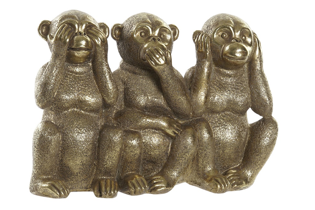 DECO FD-196320 FIGURE RESINE 28,5X11X19,6 SINGES DORE