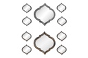 DECO ES-187276 MIROIR SET 5 PP VERRE 51X2X55 2 MOD.