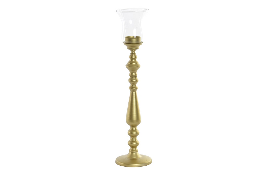 DECO PV-192889 CHANDELIER METAL VERRE 10X10X41 MAT DORE