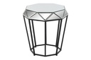 DECO MB-190809 TABLE AUXILIAIRE METAL MIROIR 50X50X55 NOIR