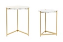 DECO MB-194518 TABLE AUXILIAIRE SET 2 METAL MDF 46X46X55 MAT DORE