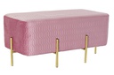 DECO MB-190842 BANQUETTE POLYESTER METAL 91X46,5X42 ROSE