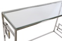 DECO MB-185281 CONSOLE METAL VERRE 120X40X78 ARGENTE