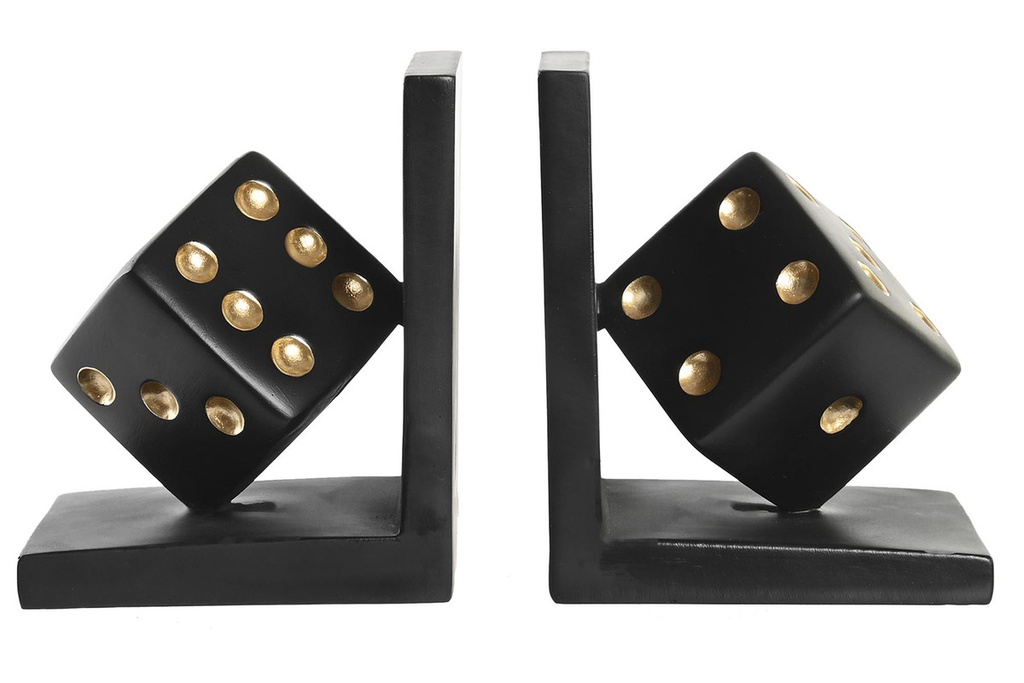 DECO FD-199810 SERRE-LIVRES SET 2 RESINE 12X10X15 DES NOIR