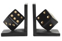 DECO FD-199810 SERRE-LIVRES SET 2 RESINE 12X10X15 DES NOIR