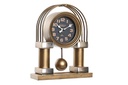DECO RE-196353 HORLOGE POSER FER VERRE 25X8X31 DORE
