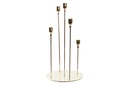 DECO PV-198890 CHANDELIER METAL 20X20X38 5 BOUGIES DORE