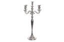 DECO AL-195990 CHANDELIER ALUMINIUM 42X42X70 5 BOUGIES CHROME