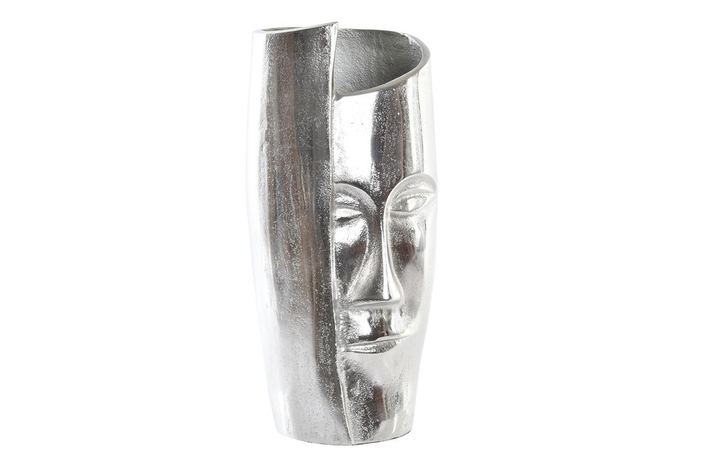 DECO AL-196002 VASE ALUMINIUM 15X13X31 FACE ARGENTE