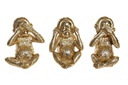 DECO FD-189965 FIGURE RESINE 17,5X14,5X21 SINGE 3 MOD.