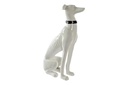 DECO FD-190383 FIGURE RESINE 27X12,3X46 Chien lEvrier BLANC