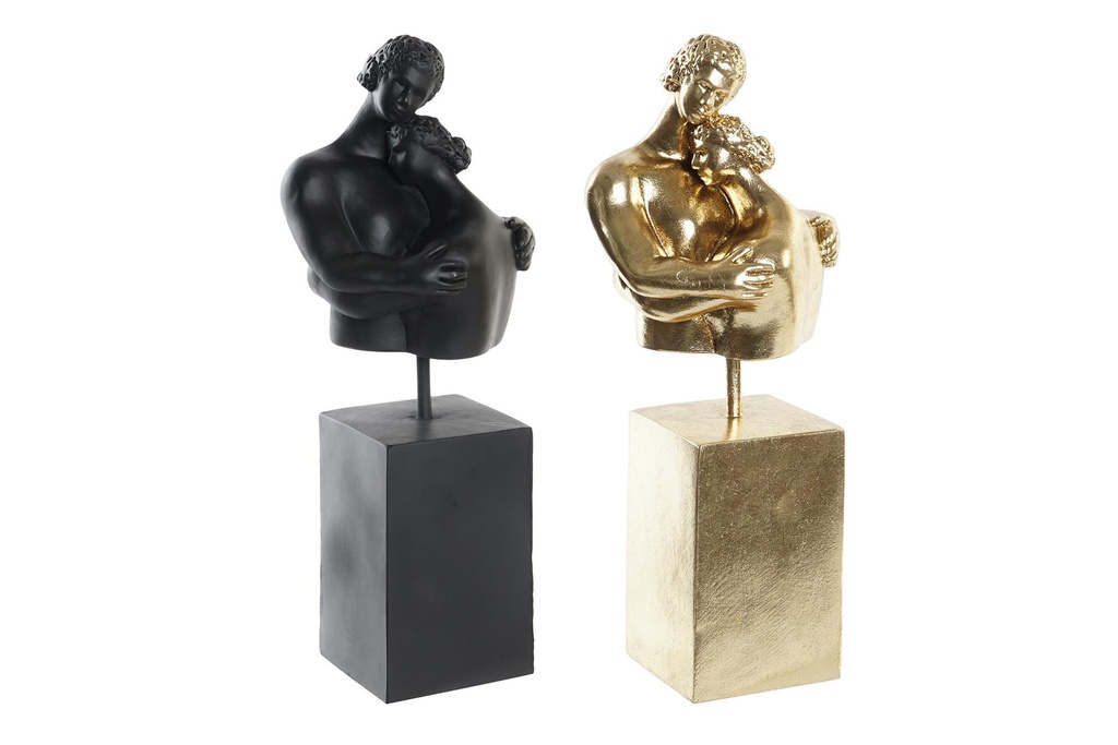 DECO FD-199106 FIGURE RESINE METAL 15,5X13,5X37,5 COUPLE 2 MOD.