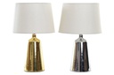 DECO LA-189667 LAMPE DE TABLE METAL POLYESTER 30X30X47,5 2 MOD.