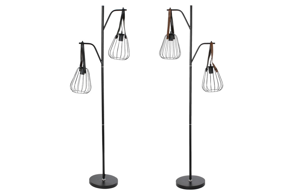 DECO LA-196509 LAMPADAIRE METAL PU 55X25X150 2 MOD.