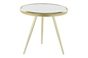 DECO MB-185960 TABLE CAFE ACIER MIROIR 50X50X48 MAT DORE
