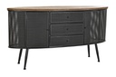 DECO MB-200586 COMMODE SAPIN METAL 145,5X45X76 PORTE-BOUTEILLES
