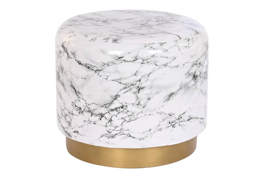 DECO MB-201246 TABLE AUXILIAIRE FER 50X50X45 IMITATION MARBRE