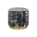 DECO MB-201247 TABLE AUXILIAIRE FER 50X50X45 IMITATION MARBRE