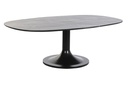 DECO MB-201493 TABLE CAFE METAL MARBRE 120X70X39 NOIR