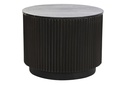 DECO MB-201495 TABLE CAFE METAL MARBRE 61X61X47,5 NOIR
