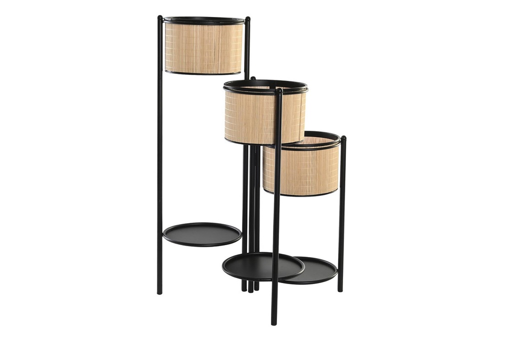 DECO MC-203337 SUPPORT POT FLEURS BAMBOU METAL 40X40X70,5 NATUREL