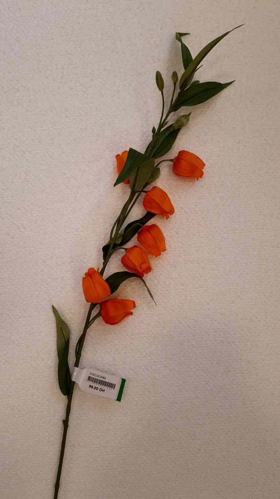 DECO FLEUR SANDERSONIA SPRAY 95cm LT ORANGE