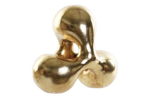 [DEIT231147] DECO FD-190413 FIGURE RESINE 28,5X18X26 ABSTRAIT DORE
