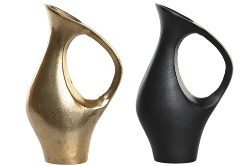 [DEIT231189] DECO LD-205708 VASE ALUMINIUM 21X9X34 2 MOD.