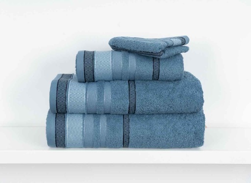 [LLTL191073] LL SERVIETTE CEVADA 70X140 BLEU 100% COTON