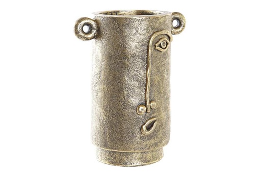 [DEIT250273] DECO JR-196907 VASE MAGNESIE 29X19,5X36 FACE DORE