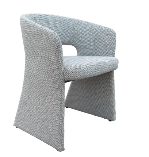 [DELU250415] DECO 626038 CHAISE TULIP COTTON GRIS CHENE 61x58x79cm