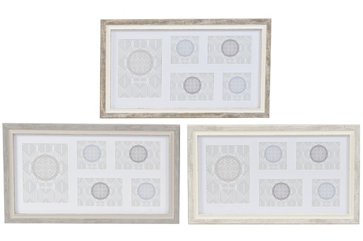 [DEIT211057] DECO MF-166437 CADRE MULTIPHOTO PS 55X2X32 PASSE-PARTOUT 3 MOD.