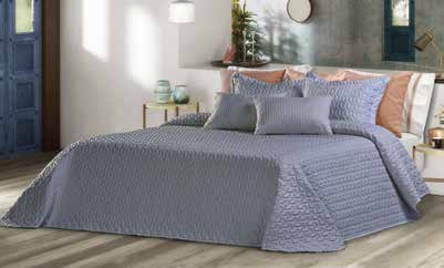 [LLTL201136] LL COUVRE LIT BOUTY DEMOCRITO 250x270+2T 40x60 GRIS