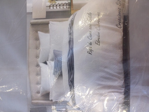 [LLCD201105] LL CD NL DRAP PLAT SATIN 260x280cm GRIS