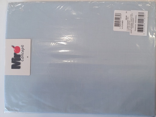 [LLTL210507] LL TL DRAP HOUSSE 100% COTTON 144FILS 180x200x40cm BLEU CLAIRE